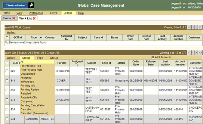 gcm list view